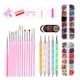 thumbnail image 1 of Herramientas para decoración de uñas, 10 piezas/set, kit de gel para uñas, decoración de uñas, bolígrafo para puntear, pinceles para manicura, herramienta 1, pinceles, 1 of 5