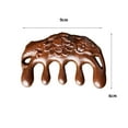 thumbnail image 4 of Soumake Sandalwood Scalp Massage Comb Wide Teeth Carved Lotus Fish Hair Growth Promotion Wooden Manual Head Full Body Massager Comb, 4 of 7