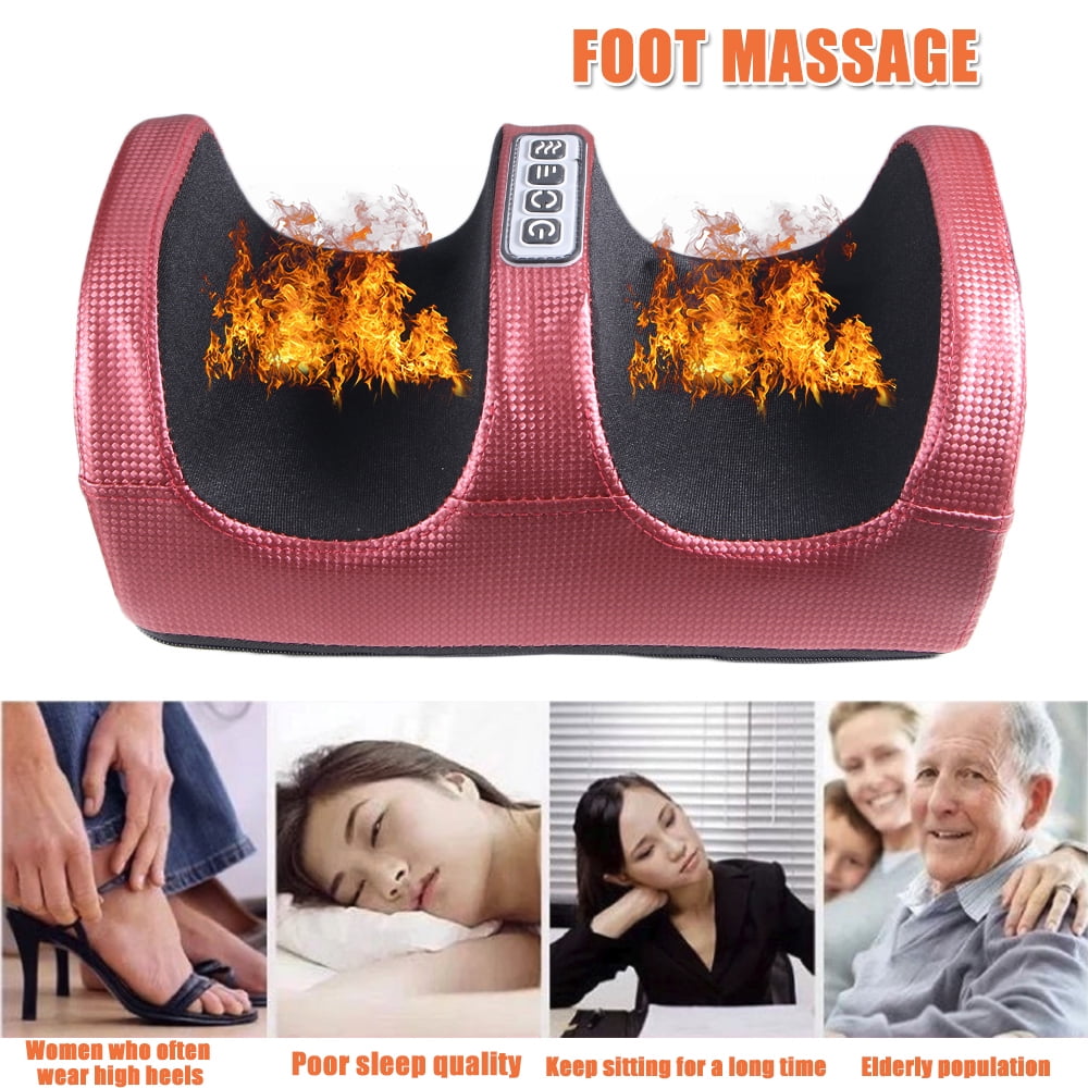 Paddsun Electric Foot Calf Massager Massage Machine Ankle Leg Kneading Heating