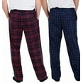 thumbnail image 3 of Nautica Men's 2 Pack Fleece Lounge Sleepwear Pajama Pants (Red (Zinfandel/Navy)/Small), 3 of 3