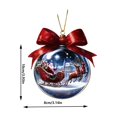 thumbnail image 2 of Qwtwty Christmas Decorations Balls with Hang Rope, Shatterproof Hanging Bauble Pendants for Xmas Tree Holiday Wedding Party Decorations, 2 of 7