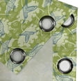 thumbnail image 3 of Ambesonne Hummingbirds Grommet Curtain Single Panel, Garden Hummingbird, 50"x60", Lime Green Blue Cream, 3 of 5