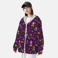 thumbnail image 5 of Balery Mardi Gra2 Men's Women's UPF 50+ Sun Protection Lightweight Hoodie Performance Long Sleeve Shirt for Fishing Running-XX-Large, 5 of 9