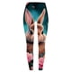 thumbnail image 4 of MKLEKYY Leggings de yoga para mujer, pantalones de yoga deportivos casuales con estampado de conejito de Pascua colorido para mujer, leggings de moda, 4 of 4