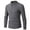 Gray, variant on Fesfesfes Sweater for Men Half Turtleneck Zip Knit Sweater Long Sleeve Rib Bottom Hem Shirt