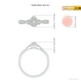 thumbnail image 4 of ANGARA Natural Diamond Engagement Ring in 14K White Gold for Women (Size-4x3mm| Color-I-J| Clarity-I1-I2) | April Birthstone, Anniversary, Jewelry Gift for Women | Natural Diamond Ring, 4 of 9
