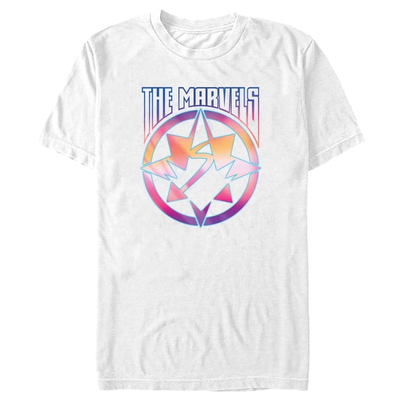 Men's The Marvels Heroes Crest  Graphic Tee White 3X Large