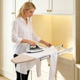 thumbnail image 2 of YIYIBYUS 12” X 32” Retractable Ironing Board, Retractable Hidden Ironing Board, Foldable Ironing Board with Heat-Resistant Ironing Board Cover for Wardrobe Sewing Rooms Laundry, 2 of 20
