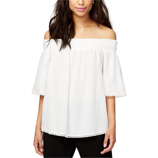 Rachel Roy Blusa de muñeca con fruncido para mujer, blanco, XX-Large Rachel Roy Picardias