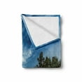 thumbnail image 2 of Massachusetts Soft Flannel Fleece Blanket, Cape Cod Landscape with Old Classic Architecture Themed Buildings USA Theme, Cozy Plush for Indoor and Outdoor Use, 70" x 90", Multicolor, by Ambesonne, 2 of 6