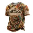 thumbnail image 2 of 2026 New Mexico Soccer Jersey Men, Printed Mexico National Team Design, Mexican Jersey Soccer T-Shirt, Mens Crew Neck Short Sleeve Match Day Athletic Casual Football Shirt for Adult, 2 of 4
