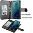 thumbnail image 6 of eBizWare Leather Card Holder Kickstand Cell Phone Case for Motorola Moto G 5G, Black, 6 of 9