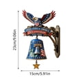 thumbnail image 7 of USA 250th Anniversary Patriotic Eagle Wall Bell – Resin Decorative Chime for 1776-2026 Celebration, Vintage American Liberty Decor for Home & Outdoor, 7 of 7