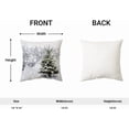thumbnail image 6 of Winter Pillow Covers 18x18 White Snowflake Tree Decor Throw Pillows Case for Couch Christmas Indoor Outdoor Decorative Cushion Cases for Sofa Bed Decorations Set of 2, 6 of 6