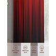 thumbnail image 6 of Dark Red Black Ombre Sheer Curtains 72 Inch Length 2 Panels Set Window Treatments, Modern Abstract Art Striped Gradient Rod Pocket Semi Curtains for Living Room/Bedroom/Kitchen Décor, 104"W x 72"L, 6 of 7