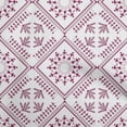 thumbnail image 1 of oneOoneRayonMaroonFabricAsianFloralBlockSewingFabricByTheYardPrintedDiyClothingSewingSupplies56InchWide, 1 of 4