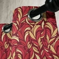 thumbnail image 4 of Ambesonne Leaves Grommet Curtain, Colored Foliage Pattern, 50" x 54", Vermilion Ruby Beige, 4 of 6