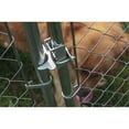ALEKO Dog Kennel DIY Chain Link Box Kennel With Roof Frame