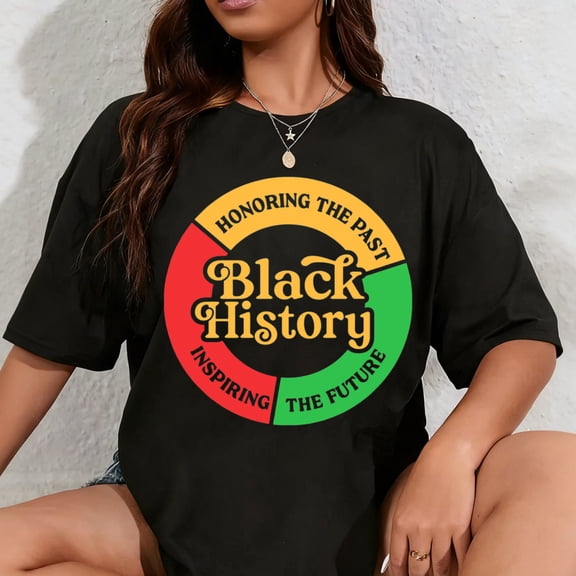 100% Cotton Women Black History T Shirts Dream Like Martin Shirt Black History Month Short Sleeve Tops