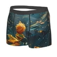 thumbnail image 2 of Balery Whimsical Starry Night Scene Men's Boxer Briefs, Soft and Breathable Cotton Underwear with nylon Waistband-X-Large, 2 of 9
