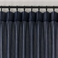 thumbnail image 3 of OVZME Crushed Navy Sheer Curtains 84inches Long 2 Panels,Extra Wide Light Filtering Pinch Pleated Sheer Drapes for Living Room, Bedroom,60"Wx84"L Navy Blue, 3 of 8