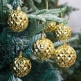 thumbnail image 2 of Zhuge 6Pcs Christmas Balls Ornaments for Xmas Christmas Tree - Shatterproof Christmas Tree Decorations Hanging Ball for Holiday Wedding Party Decoration ，2.36"，Golden, 2 of 4