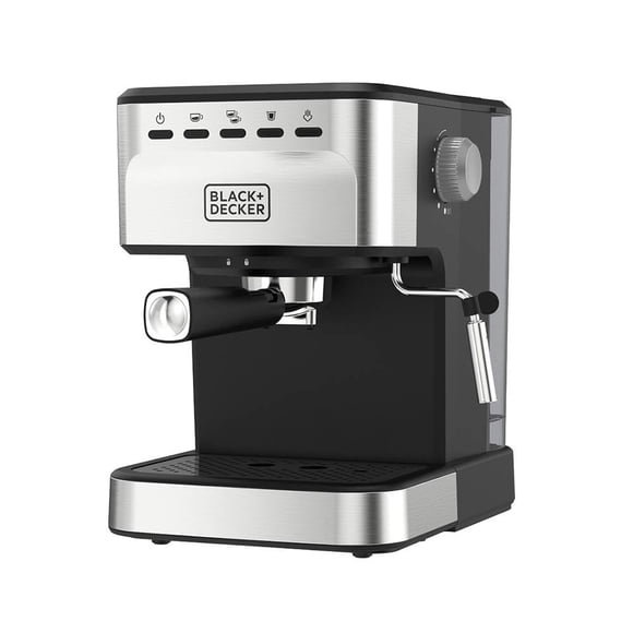 Maquina de Espresso Black+Decker Compatible con Capsulas nespresso EM0312-0SDLA Acero Inoxidable