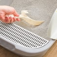 thumbnail image 4 of Cat Litter Tray,Cat Litter Box Tray with Added Frame Durable,Cat Potty Kitten Toilet Tray Pet Shovel,Kitten Toilette Sand Container Anti Splashing,Portable Cats Supplies Small Gray and Green Fernando Bandeja de arena para gatos, 4 of 8