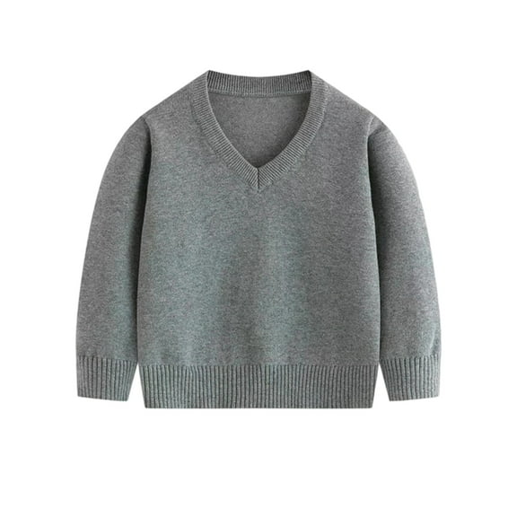 Boys Sweaters Basic Knit Pullover Top for Kids Soft Comfortable Casual Wear for Toddlers and Children Daily Outfits