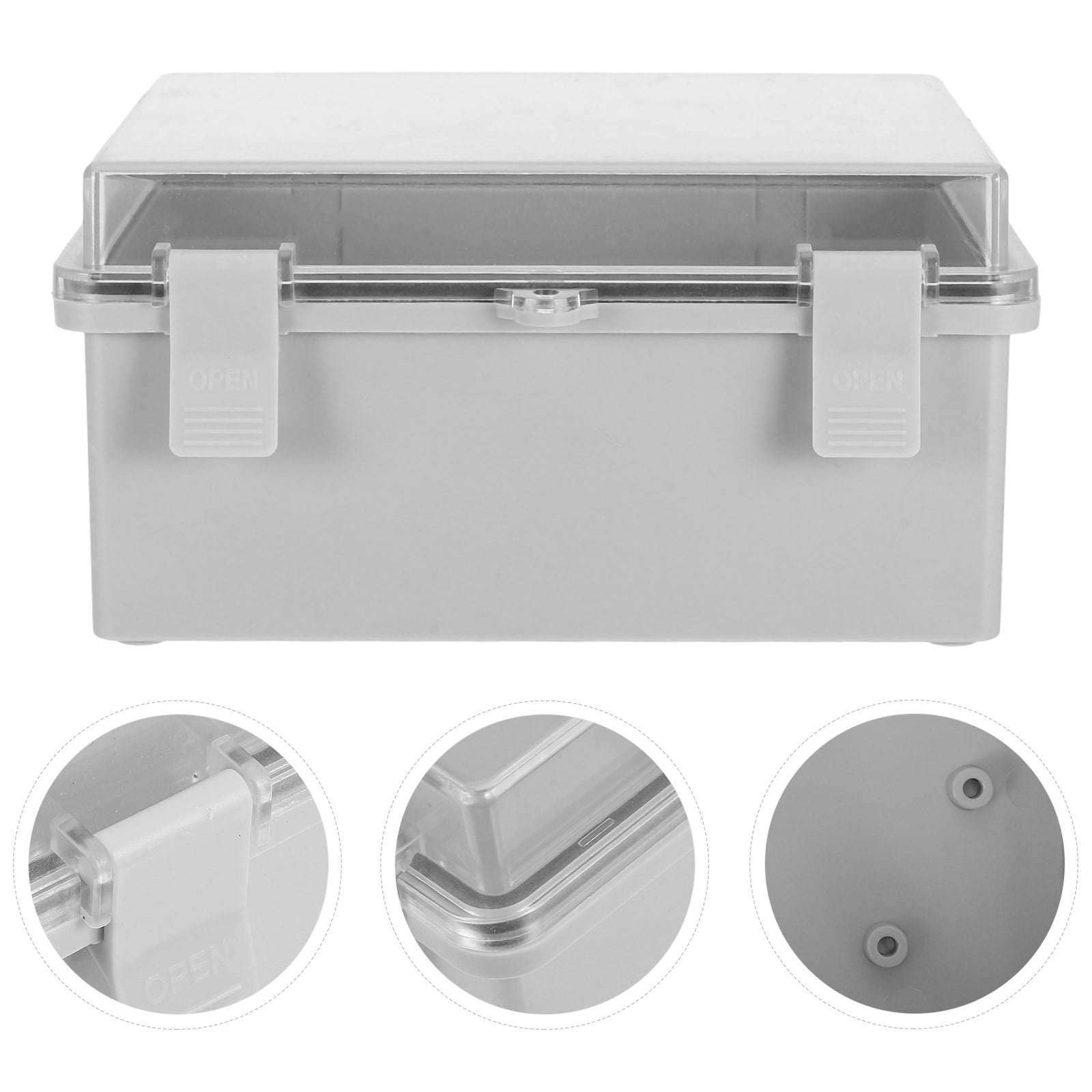DINHEAROM Weatherproof Plastic Junction Box, Easy Wiring and Reliable, 2Pcs