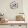 thumbnail image 3 of Farmhouse Wall Clock Battery Operated 10 Inch Silent Non-Ticking Wooden Wall Clocks Country Flower Field Clock for Kitchen Living Room Bedroom Decor, 3 of 7
