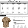 thumbnail image 2 of Men's Retro Tie Casual Color Matching Short Sleeved T-shirt M, 2 of 3