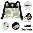 thumbnail image 4 of Abstract Green Wavy Design Art Small Backpack Cute Mini Backpacks For Woman Lightweight Daypacks, 4 of 8