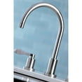 thumbnail image 4 of Kingston Brass KS8728DFL  Double-Handle 4-Hole Widespread Kitchen Faucet with Plastic Sprayer in Brushed Nickel, 4 of 8