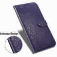 thumbnail image 6 of Galaxy A21s Case, Dteck ShockProof Premium PU leather Magnetic Flip wallet Case with Kickstand and Flip Cover For Samsung Galaxy A21s SM-A217, Purple, 6 of 8