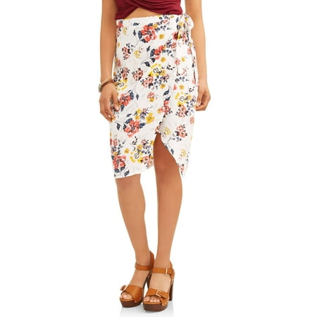 - Floral Wrap Skirt