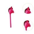 thumbnail image 6 of yotijay Hobby Horse Stick Toy Cute for Kids Birthday Cowboy Party Horse Themed Party Rose red, 6 of 9