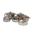 thumbnail image 2 of Bateria de Cocina 11Pzas Acero Inoxidable Tricapa Induccion ColorHome COLORINOX11G, 2 of 5