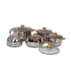 thumbnail image 2 of Bateria de Cocina 11Pzas Acero Inoxidable Tricapa Induccion ColorHome COLORINOX11G, 2 of 5