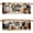 Coffee, variant on Coffee Valance Curtains 2 Pack Farmhouse Country Coffee Vintage Valance for Kitchen Windows Bathroom Living Room Bedroom Window Treatment Valances 54x18 inch