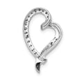 thumbnail image 2 of Finest Gold 14K White Gold 0.1CT Diamond Heart Chain Slide Pendant, 2 of 3