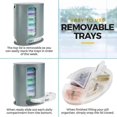 thumbnail image 4 of Weekly Pill Organizer, 1 Dispenser, 7 Stackable Compartments Four Times-a-Day - Morning, Noon, Evening, and Bedtime, Grey, 4 of 5