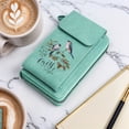 thumbnail image 2 of OIDERY Cell Phone Wallet Purses PU Leather Phone Purse Vibrant Colors Inspirational Quote Birds Season Gifts Perfect for Teacher's Day, 2 of 12