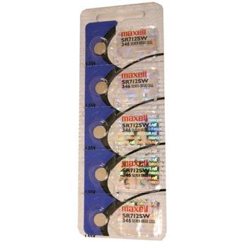 5 maxell sr 712sw - 346 silver watch batteries