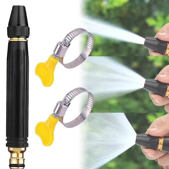 Borikise Home High-Pressure Car Wash Water Gun, Booster Nozzle Hose Sprayer for Cars, Driveways, Gardens and Patios