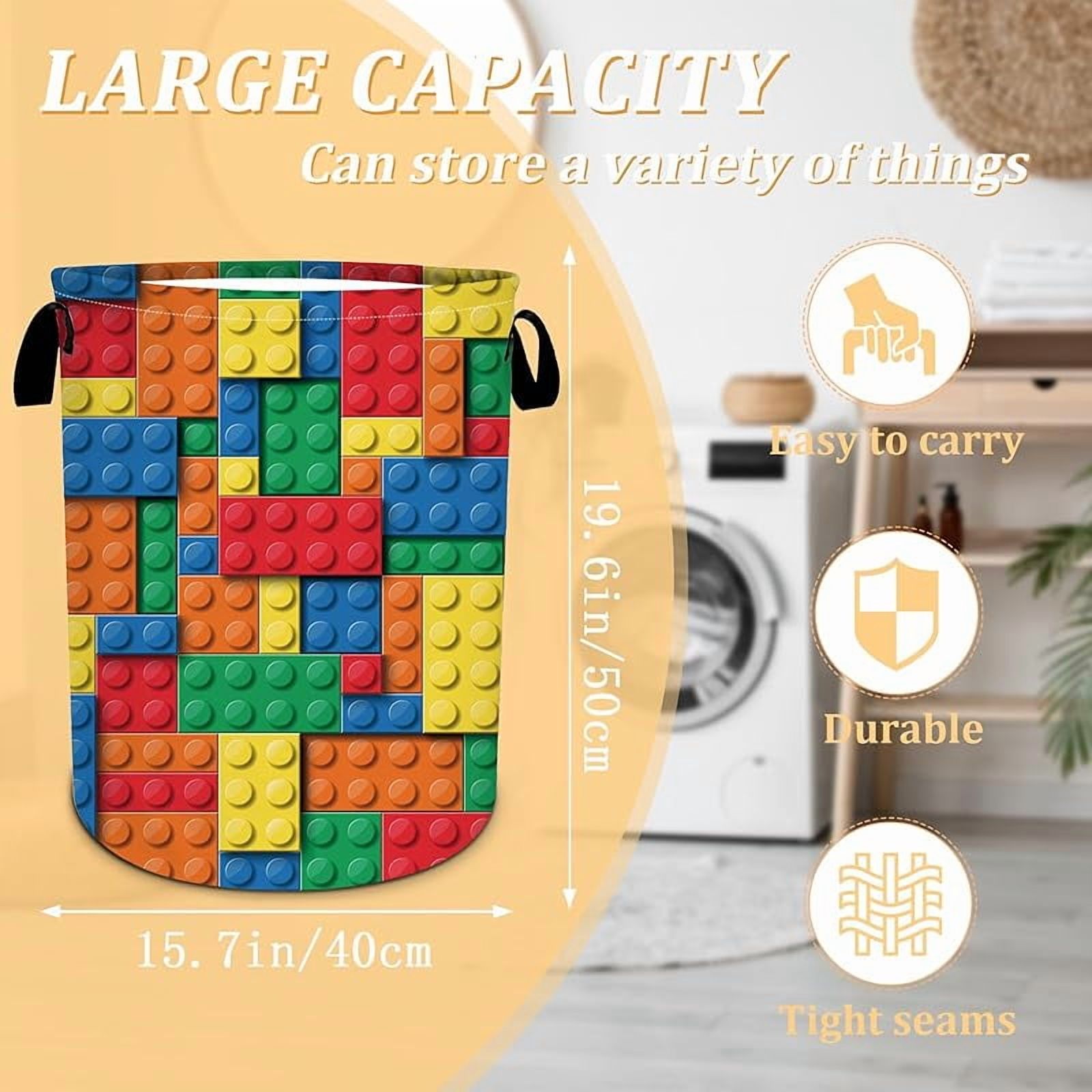 American Football Texture Laundry Basket, Sports Theme Laundry Hamper Foldable Waterproof Funny Tote Bag Dirty Clothes Storage Bucket Toy Organizer for Bathroom/Laundry/Bedroom