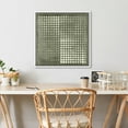 thumbnail image 4 of IDEA4WALL Framed Canvas Print Wall Art Abstract Grayscale Dot Matrix Illustrations Modern Art Geometric Pattern Wall Decorative Relax/Calm Comtenporary for Rooms - 16"x16" WHITE, 4 of 5