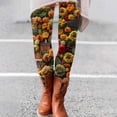 thumbnail image 3 of Halloween Leggings for Women Elastic High Waist Slim Fit Casual Festive Pumpkin Print Workout Running Yoga Pants, 3 of 5