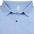 thumbnail image 7 of Men's Sleeveless Linen Shirts Collared Button Down Beach Shirts Solid Color Casual Tank Tops, 7 of 7