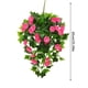 thumbnail image 3 of Flores artificiales, flores falsas, flores artificiales simuladas, varios ramos, campanillas artificiales, flores artificiales para exterior, aptas para interior y exterior, maceta colgante, colgante, 3 of 9